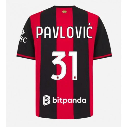 AC Milan Strahinja Pavlovic #31 Fußballbekleidung Heimtrikot 2026-27 Kurzarm